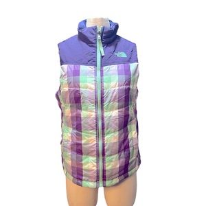 THE NORTH FACE | GIRLS COLORBLOCK PLAID VEST LARGE